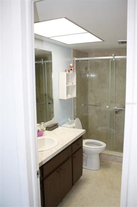 Master Bath with step in shower