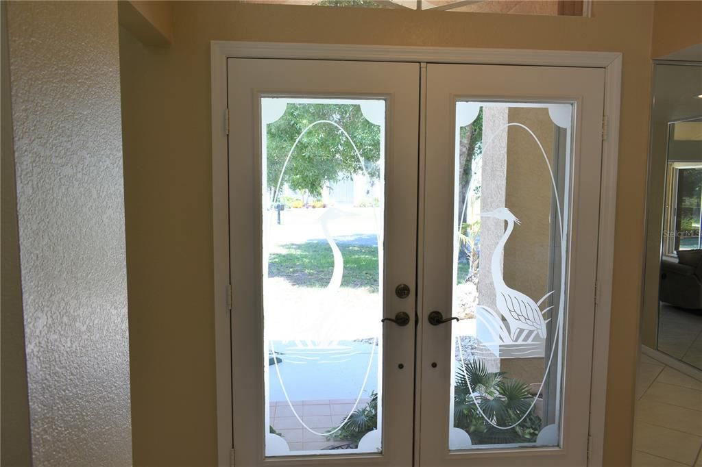 FRENCH DOORS ENTER THE HOUSE