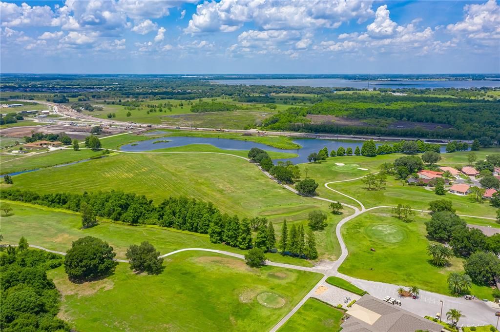 AERIAL VIEW OF GOLF COURSE