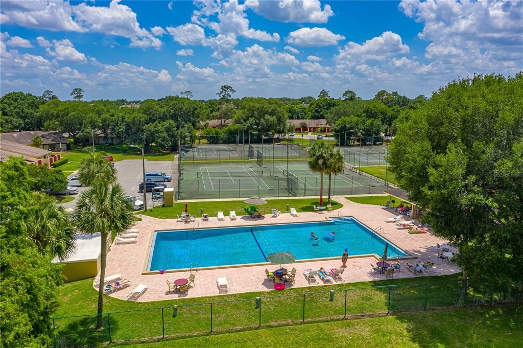 COMMUNITY POOL AND TENNIS COURTS