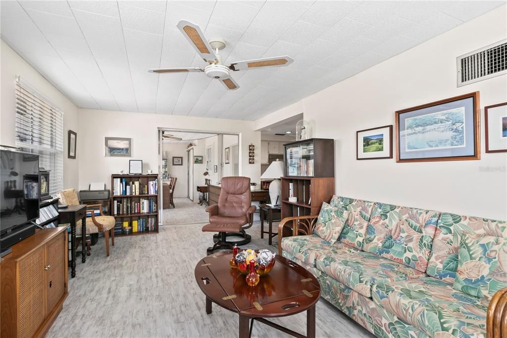 Large Family Room with newer Floating Floor