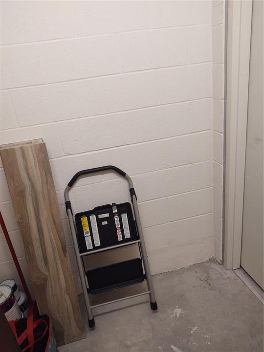 Rear Fire exit and storage
