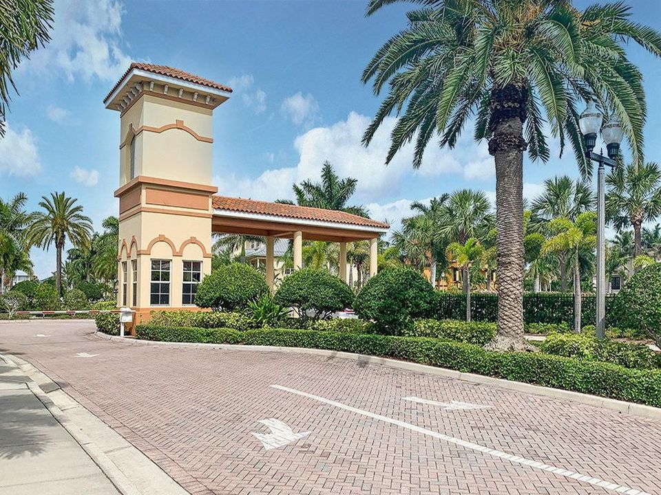Gated, secured 24/7 (with a guard) waterfront community.