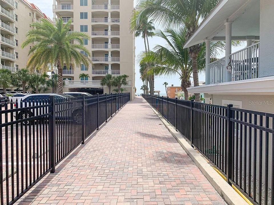 Wide Paver Path to the Beach!