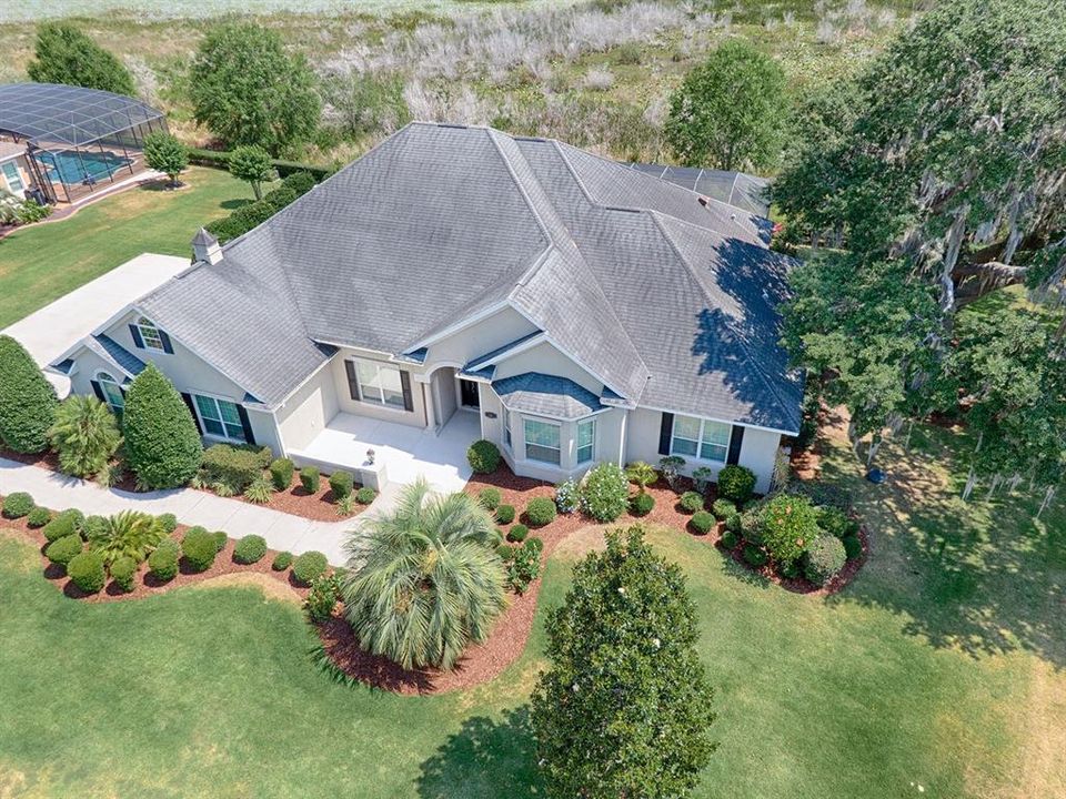 OVERHEAD VIEW OF THE HOME.