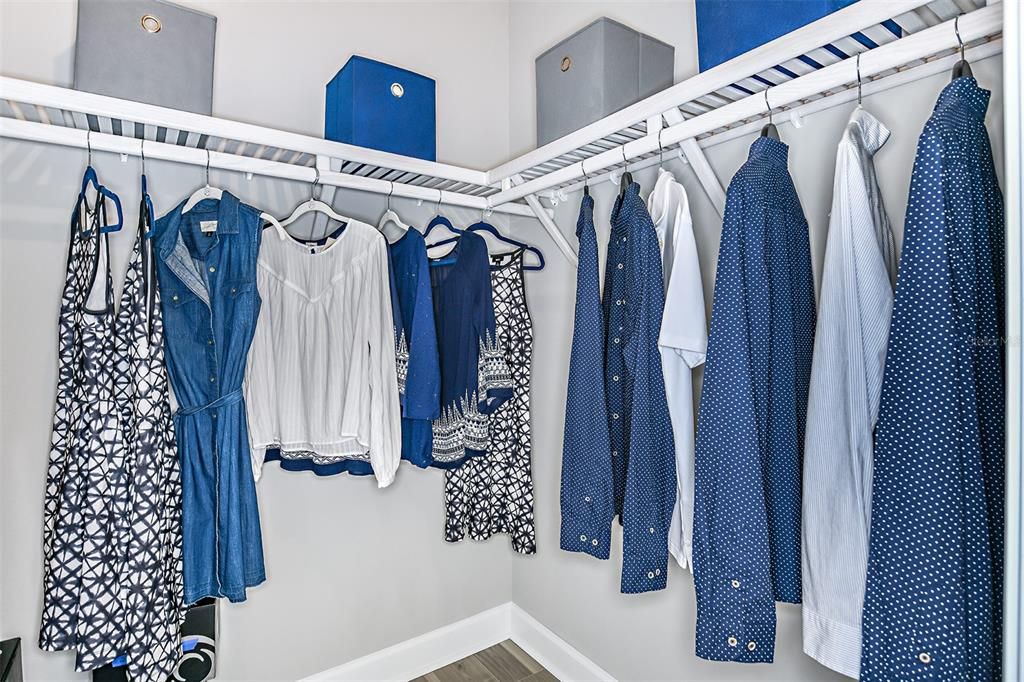 REPRESENTATIVE PHOTO. This spacious closet has endless storage possibilities!