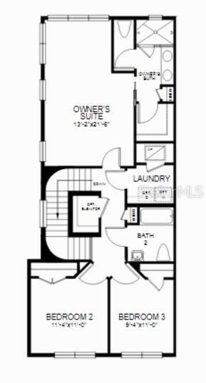 UPPER LEVEL FLOOR PLAN ~ Structural options added at 2503 Coral Ct. include: Elevator, Gourmet Kitchen with Cafe GE Appliances, Screened in Lanai, Screened in Balcony Lanai, & Oak Tread Staircase, Full Bath 3 on Main Level, Study. REPRESENTATIVE PHOTOS ADDED!