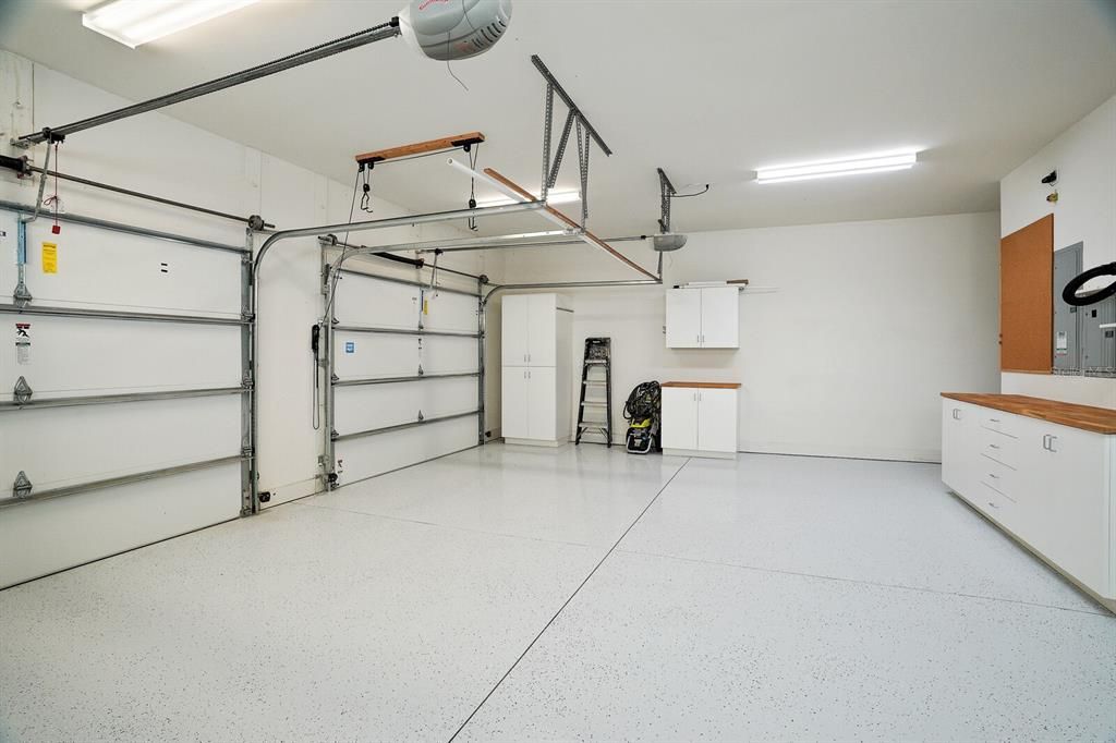 Oversized Garage with Epoxy Flooring