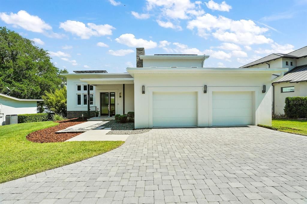 Front of Home with Oversized Garage