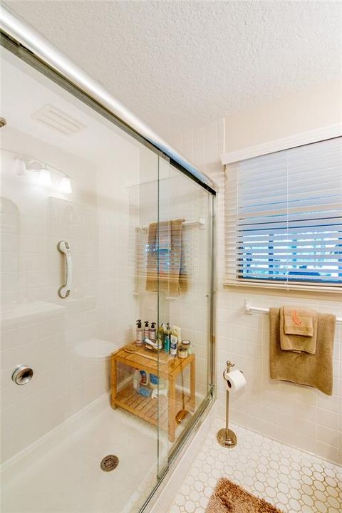 Master bath with large walk in shower