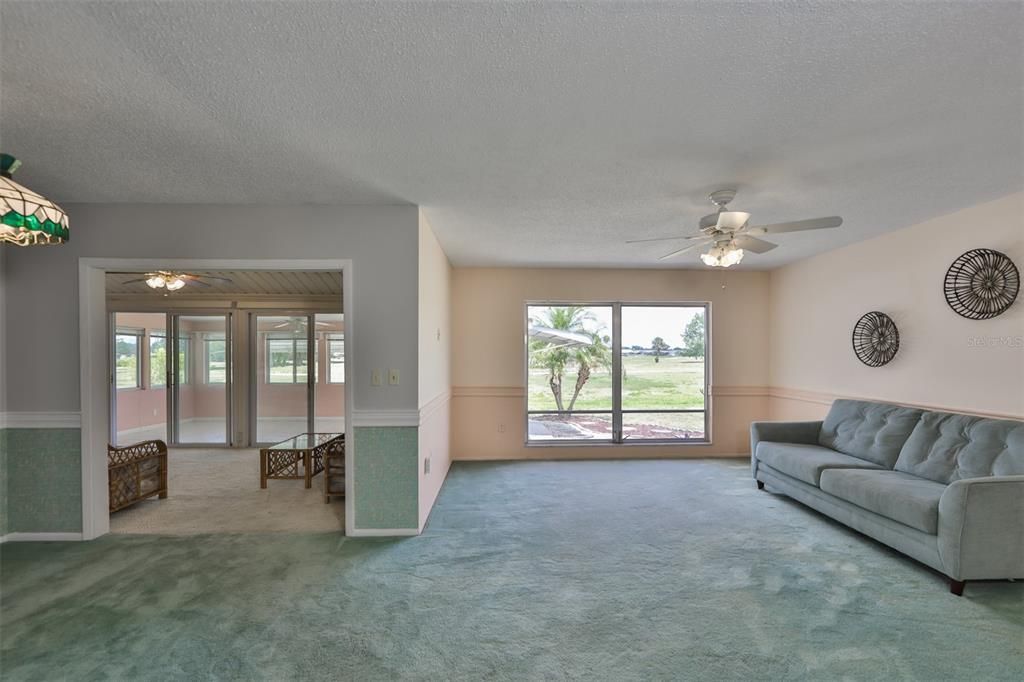 Walk in to a lovely view of all the green space and pond view in the backyard.  NO BACKYARD NEIGHBORS!