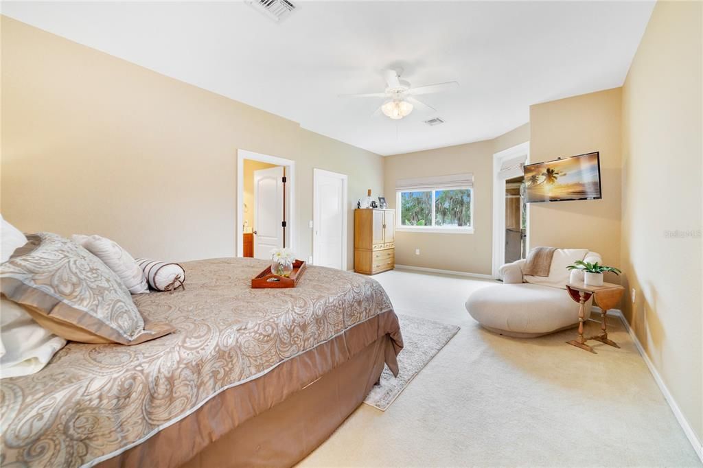 Alternate view of upstairs bedroom with ensuite bathroom.