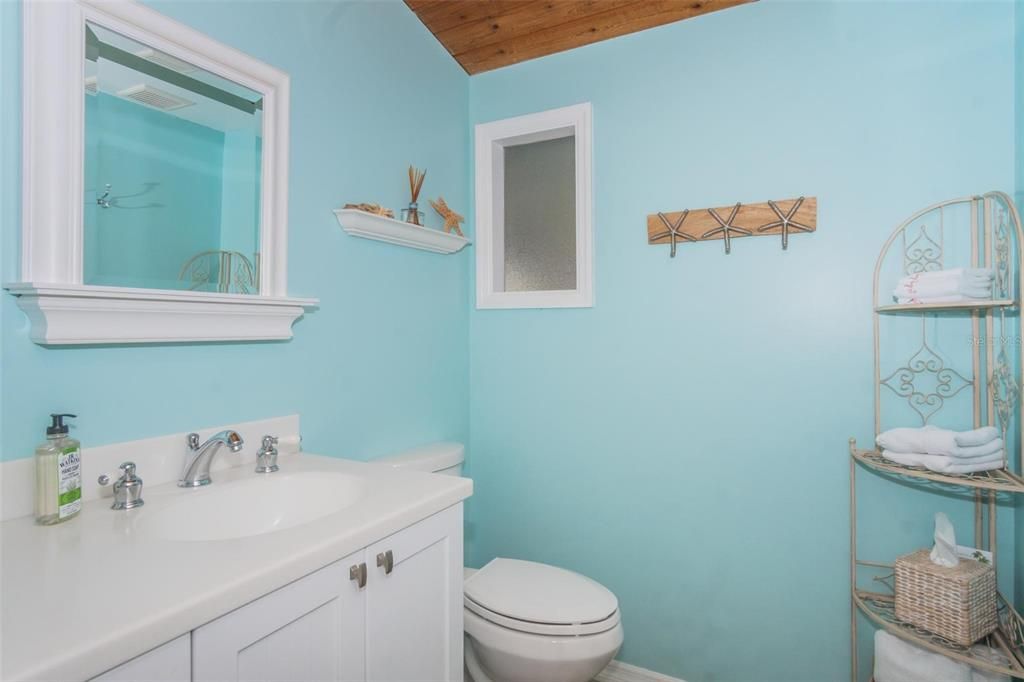 Seadog Cottage guest bathroom.