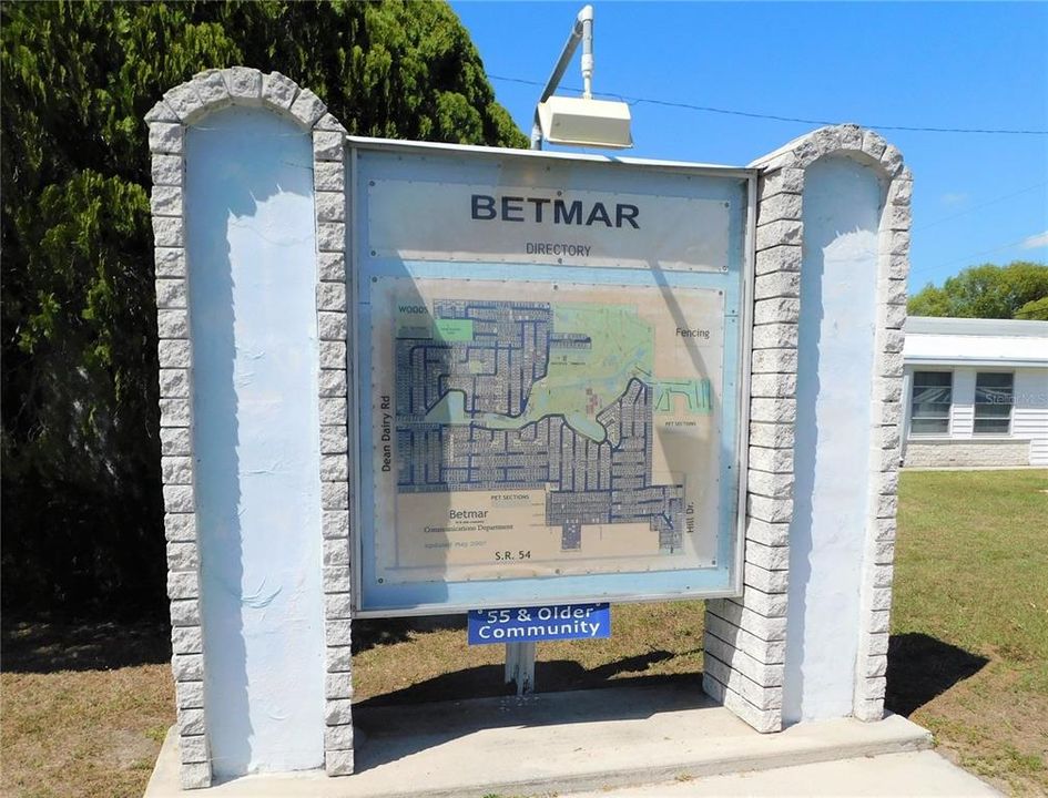 Welcome to Betmar 55 plus golf community.