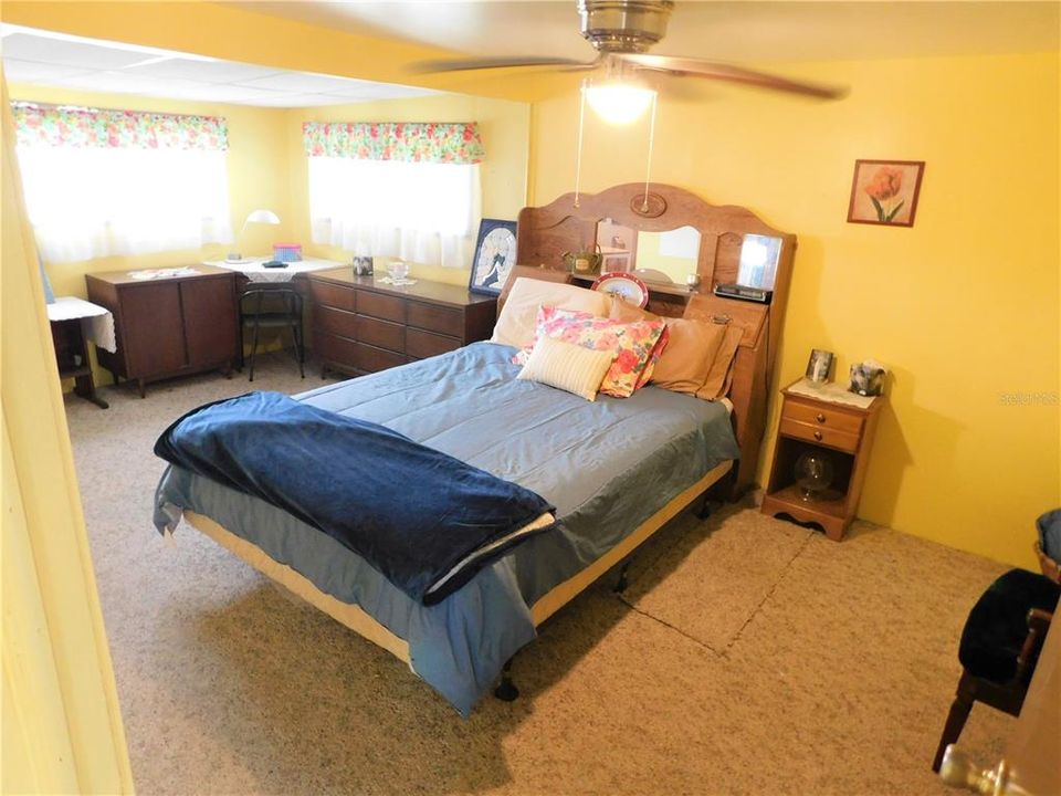 Master bedroom is located in the back of the home.