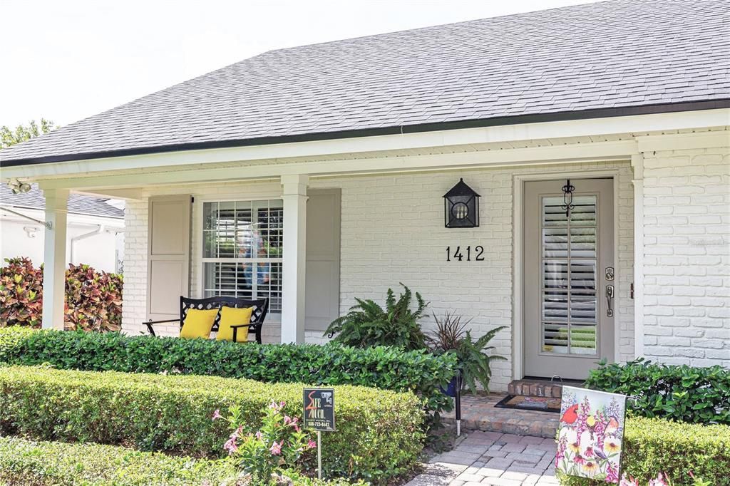 Enjoy Coffee on your Brick-Paved Front Porch.  Outside has been freshly painted. Step Inside!
