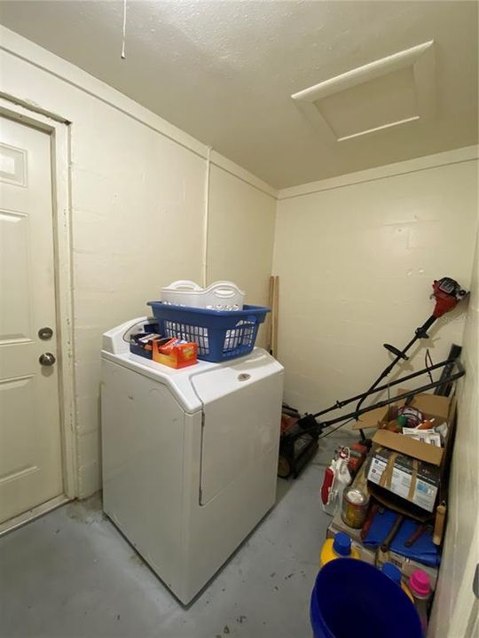 Separate Utility/Laundry area, fully enclosed.