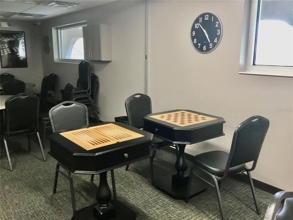 Gaming room for ALL KINDS of table games.