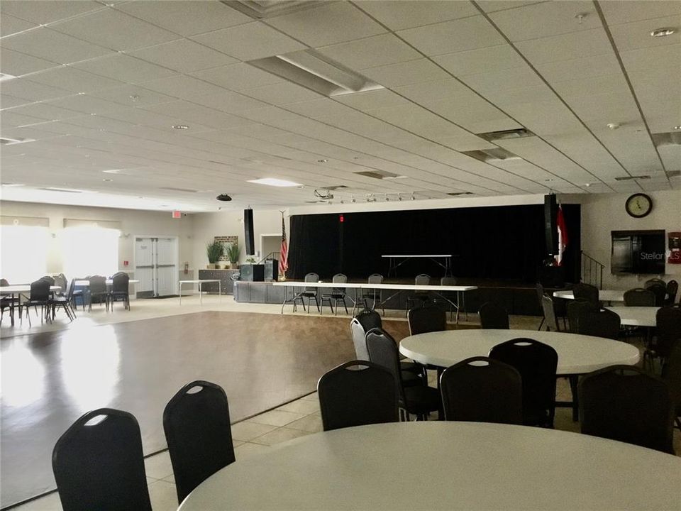 Huge spaces for dances and social events.  You can rent this space, too, for your functions.