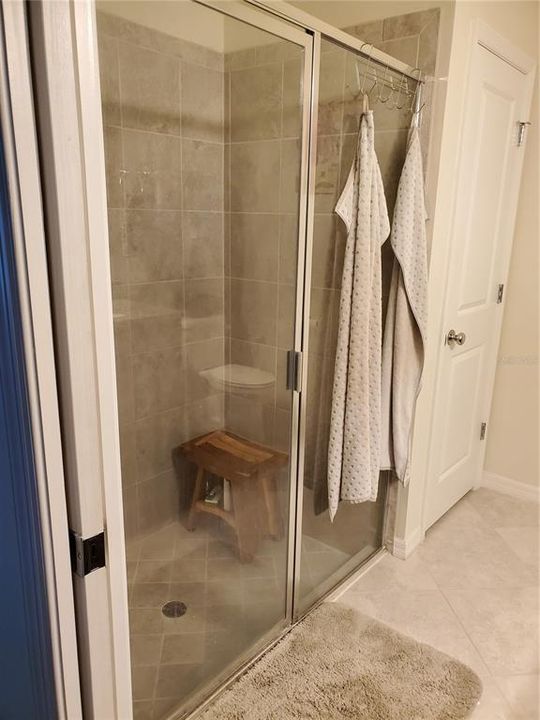 Master bath tile shower
