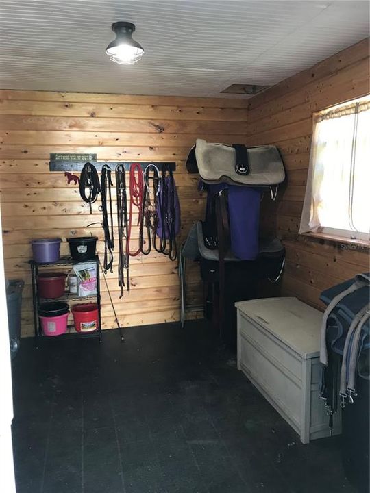 Tongue and Groove Insulated tack Room