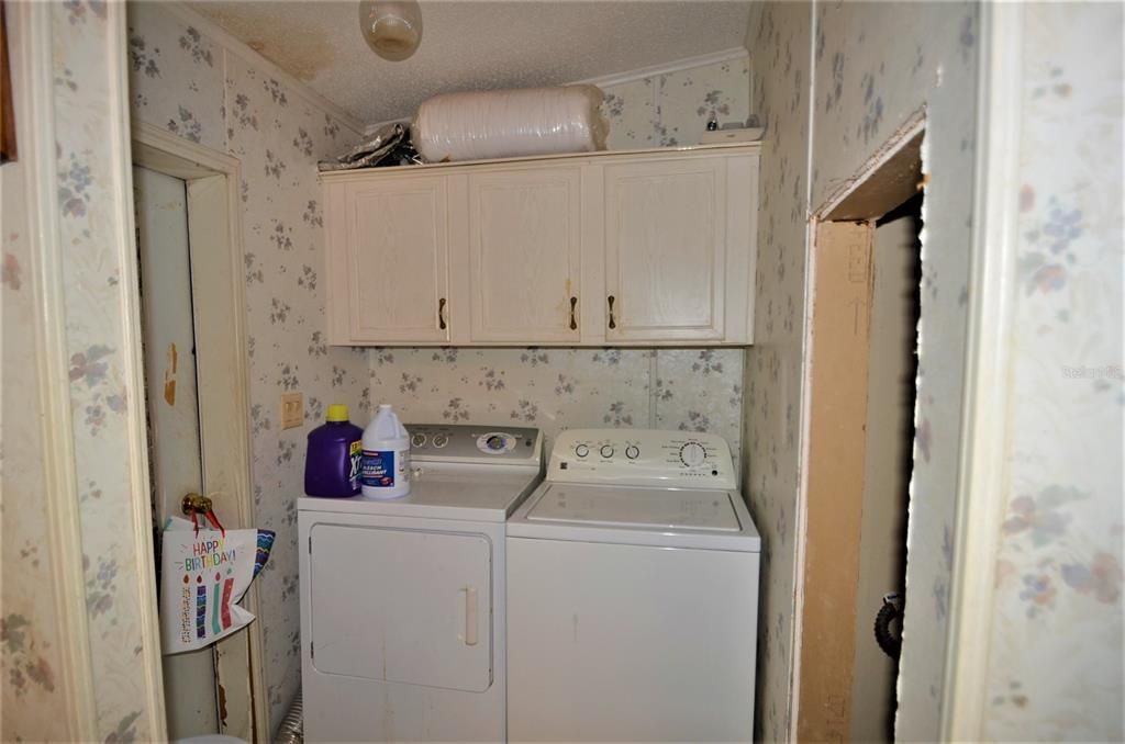 Inside laundry room