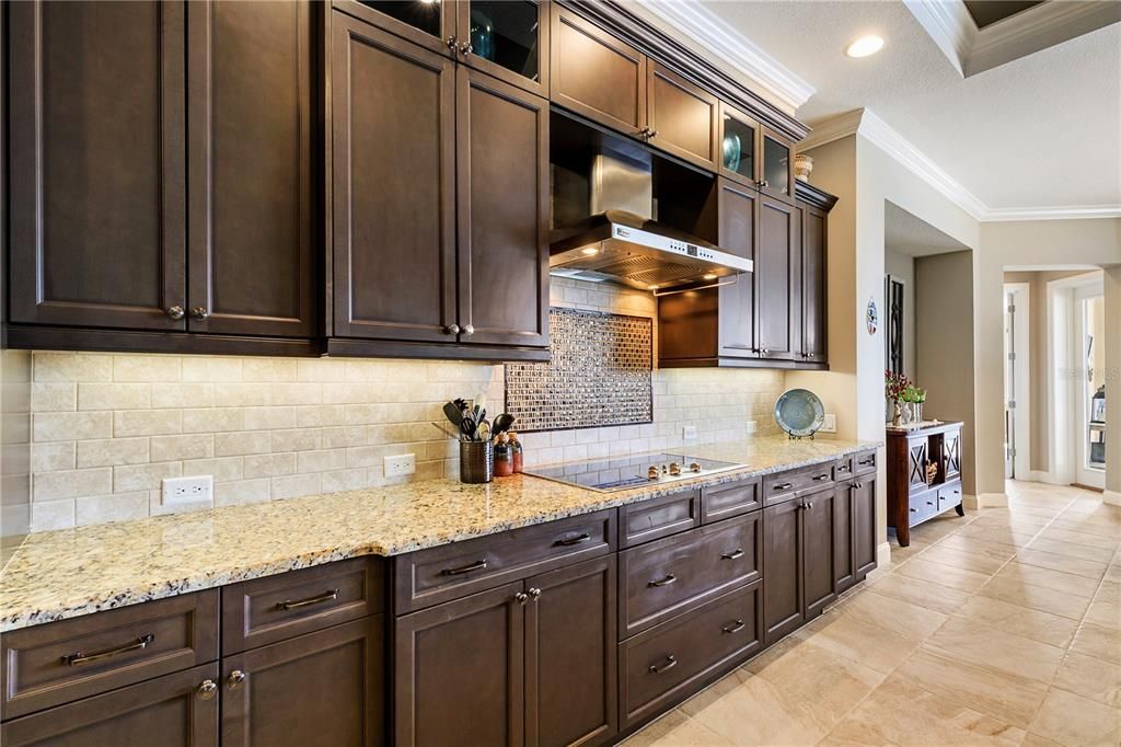 Plenty of cabinet and countertop space