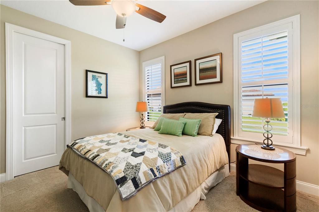 Secondary bedrooms have walk-in closets
