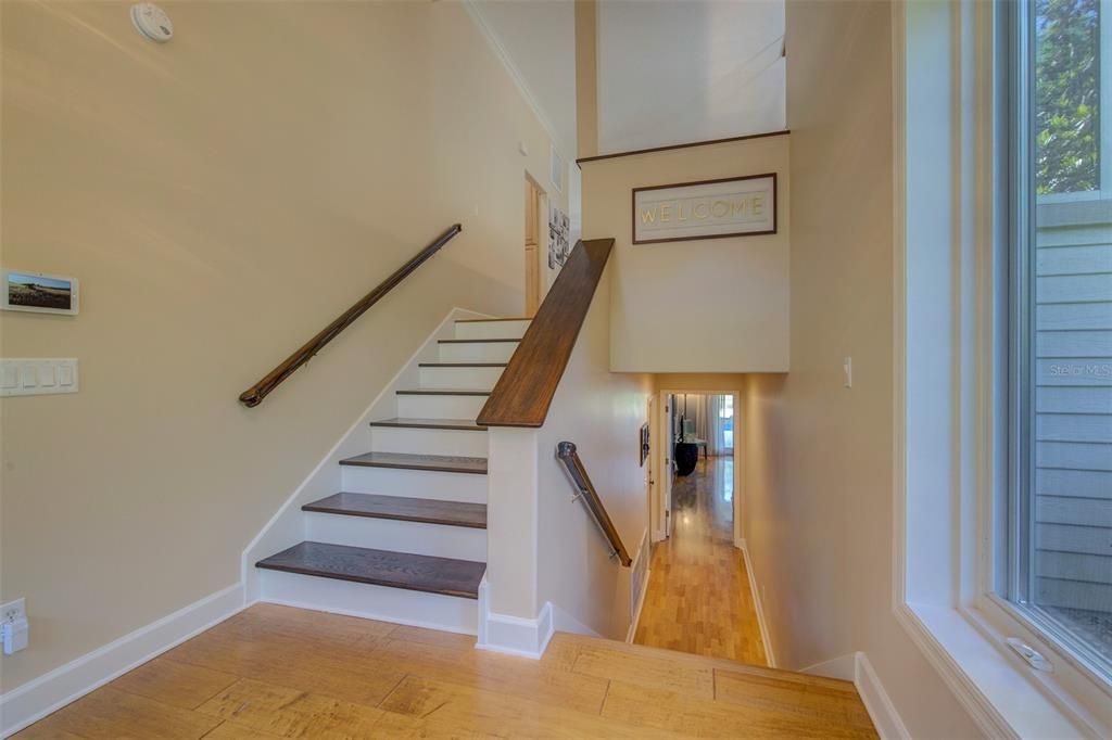 Split level home with hardwood floors