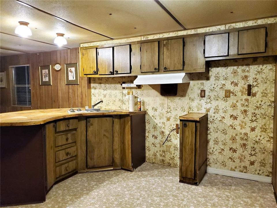 Kitchen Overlooks Living Room