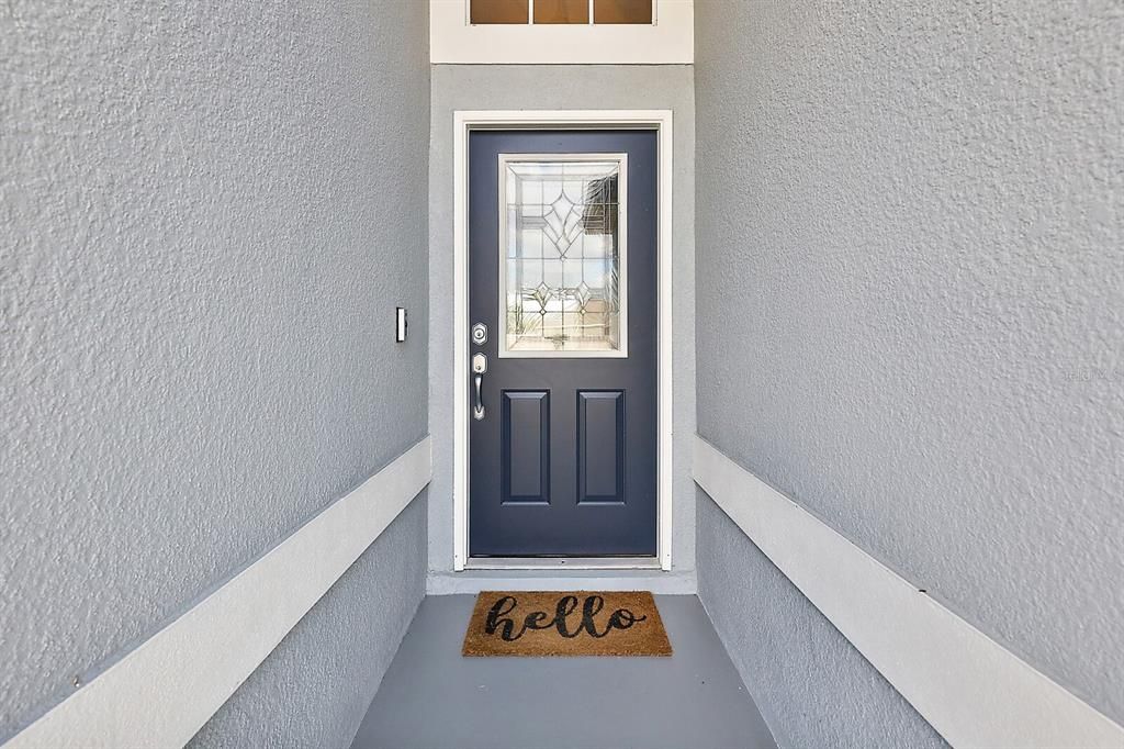 Front Entry with Beveled Glass Front Door