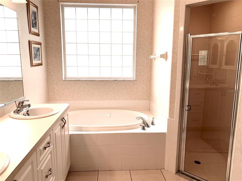 Master Bathroom w/Dual Sinks, Jetted Tub/Shower