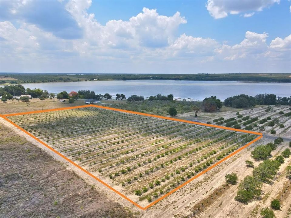 View of Moody lake from property