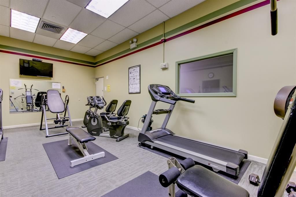 FITNESS CENTER WITH NEW EQUIPMENT