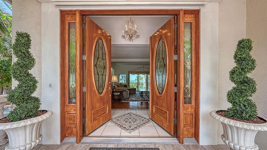 Main Entry Doors to Formal Living Room