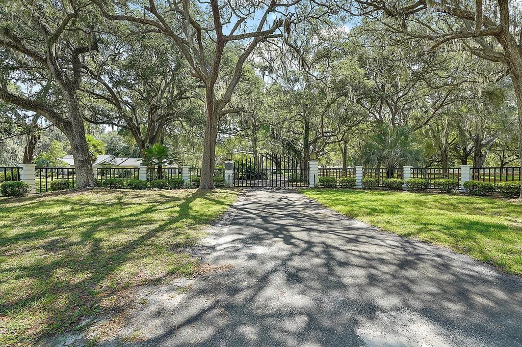 Grand gated entrance