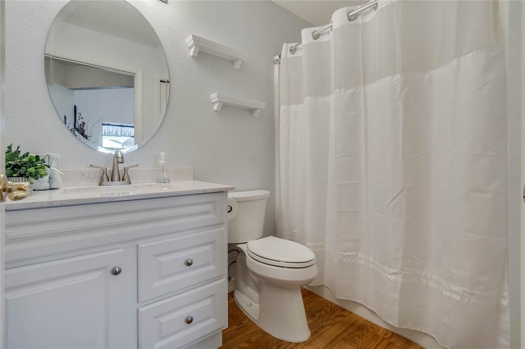 Remodeled Guest Bath with Comfort Height Toilet