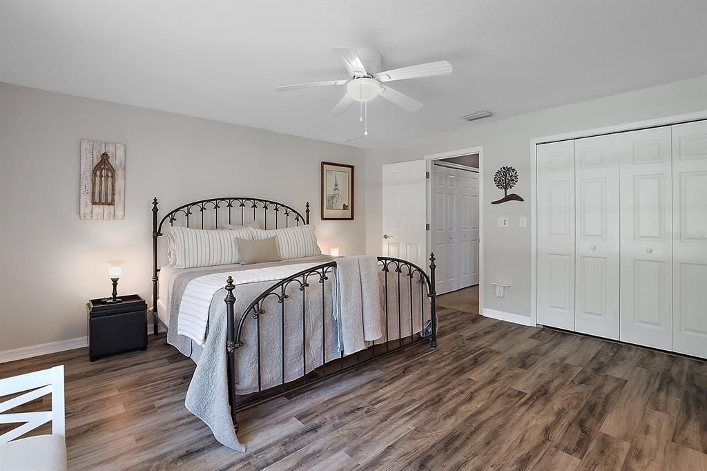 LOVELY MASTER BEDROOM WITH NEW WOOD FLOORING