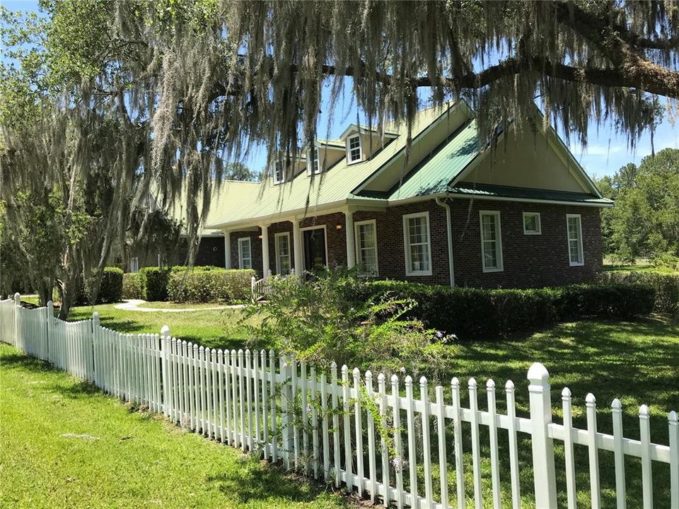 Side View of Home, Metal Roof painted in 2020