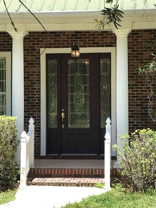 Leaded Glass front entry