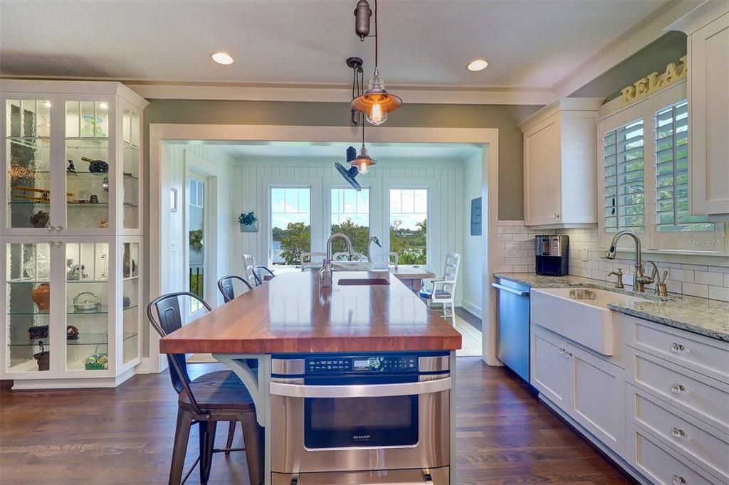 Kitchen with views to Anclote River