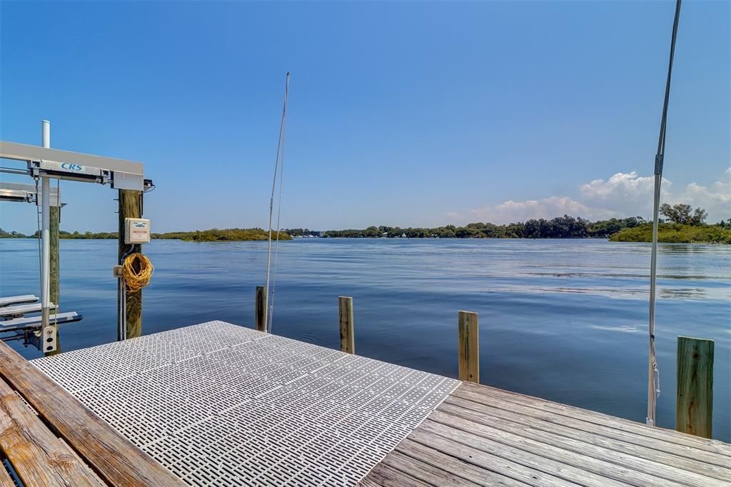 Gorgeous views of the Anclote River and easy access to the Gulf.