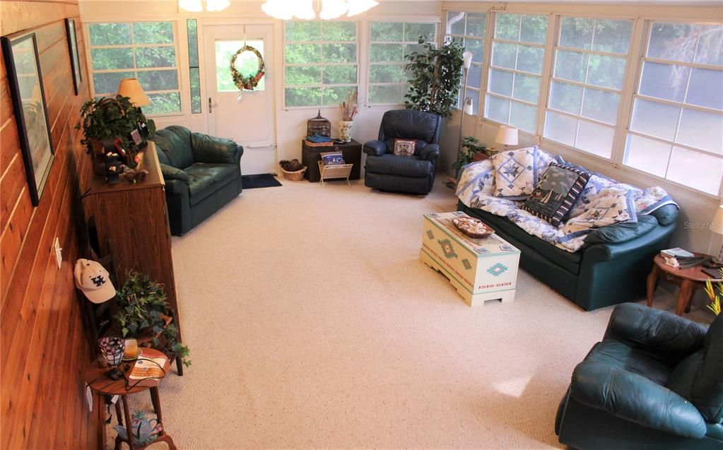 Additional Enclosed Carpeted Living Space 23.5x15