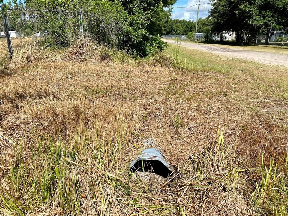 Driveway with culvert