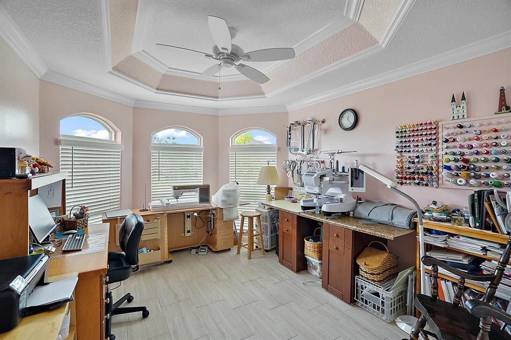 Bedroom 3 with tray ceiling