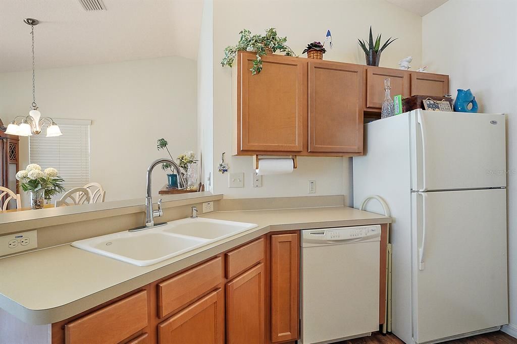 Kitchen with double sink