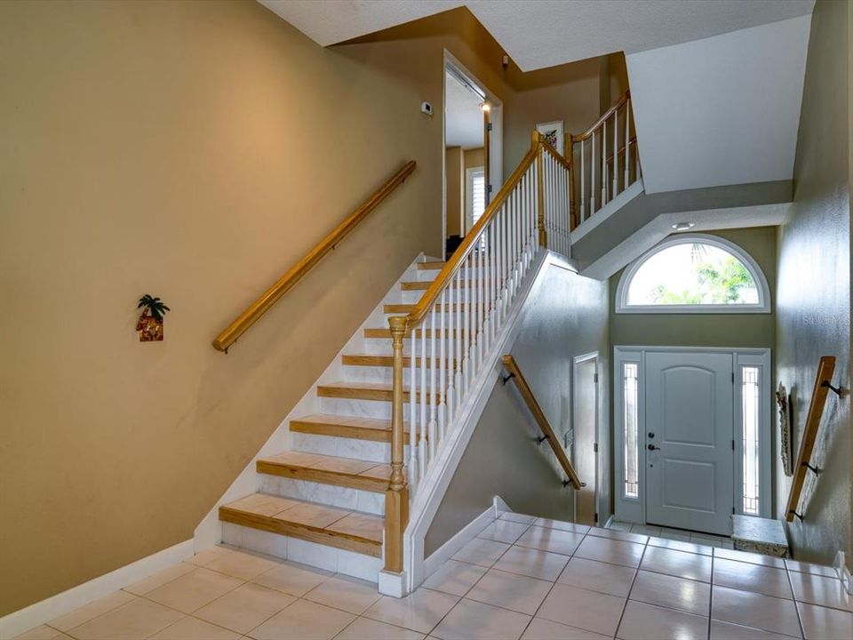 Multi level home provides ample spaces for large families.