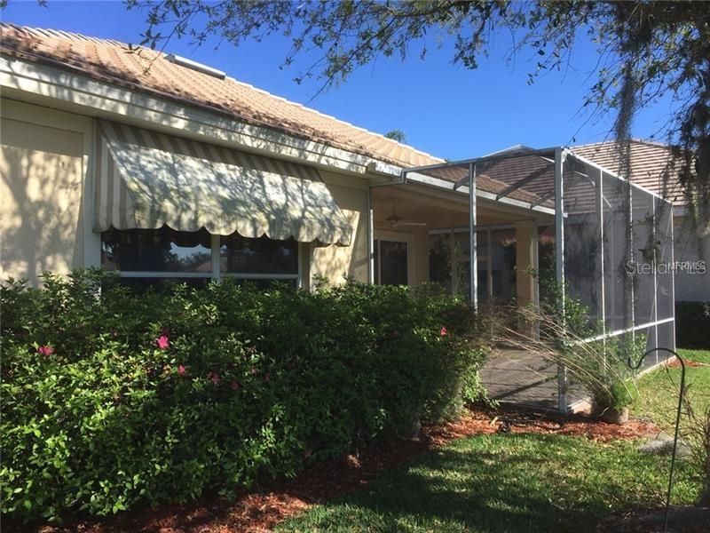 Side view of Lanai and Yard.