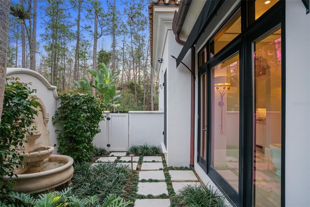 Garden off of Owners Master Bathroom