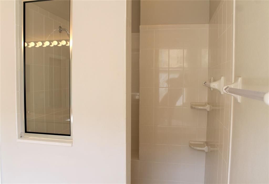 MB Walk-In Shower with window for More Light